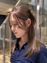 ヲタク 渋谷 代官山 恵比寿(wotaku.) ミルクティーベージュダブルカラー透明感カラーくすみカラー茶髪