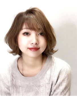 ヘアーリゾート ルアーナ(hair resort LUANA) オシャレ上級者向け！！ふんわりカールと外ハネの甘辛Mixボブ