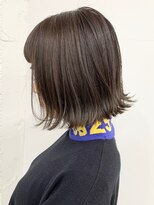 ディーカヘアーセンダイ(Di KA HAIR sendai)&nbsp;グレージュ・ハイライト・外ハネボブ・外国人風・透け感