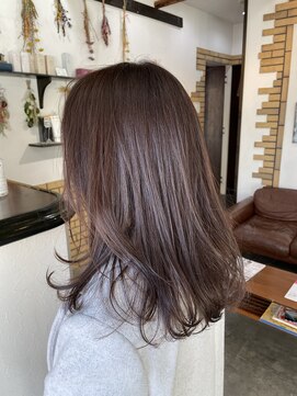 シュシュ(chou chou) ラベンダーカラー×レイヤーstyle