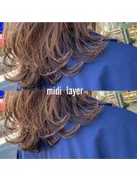 ヘアーエポック(hair epoque)&nbsp;"ハイライトで作る外国人風透明感カラー★"ミディレイヤー