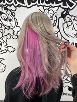 トリックストア(TRICK STORE) 【インナーカラー】ミルクティ×ピンク【垢抜けカラー】