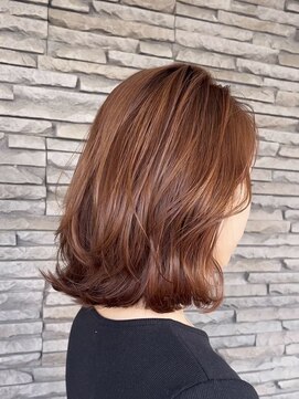ハイバレーヘアーメゾン(HIGH VALLEY HAIRMAISON) 外ハネミディアムボブブラウンカラーミニボブレイヤーボブ
