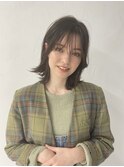 ◇ オリーブベージュ×外はねロブ◇