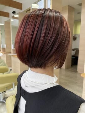 シュウ 安城店(Shu) ショートボブ×秋カラー