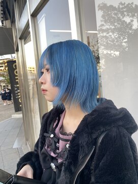 コワファースト 大分(COIFF1RST) 姫カットウルフ&マリンブルー