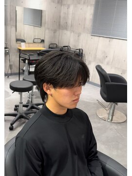 ビカムメンズヘアー 栄店(become men's hair) 韓国シースルーマッシュウルフ