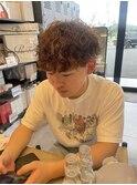 爽やかカジュアルマッシュ波まきツイストスパイラルパーマ