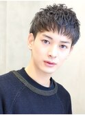 ツーブロックマッシュ流行感韓流爽やかメンズショート