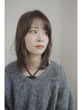 グリッター 仙台中央店(GRITTERs) レイヤーカット/グレージュ/チョコレートブラウン