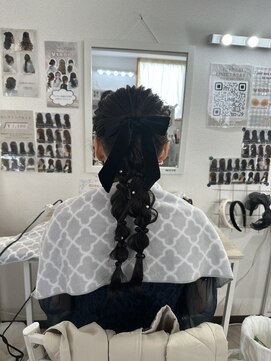 シピ(chipie) 編みおろしポニー