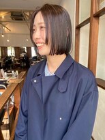 モク 大阪梅田店(MOK) 【顔まわりニュアンス】フェイスレイヤーボブ