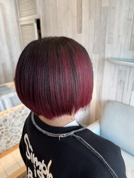 ラグーン(LAGOON) ブリーチ/エアタッチバレイヤージュ/レッドパープル