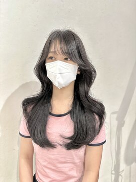 アクション 心斎橋店(ACTION) 大人可愛い韓国ヘア レイヤーカット 顔まわりカット 髪質改善