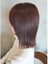 ヘアーグロウニコ(hair grow nico...) ピンク×ボブ