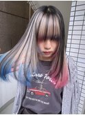 デザインカラーケアブリーチダブルカラー水色カラーペールブルー