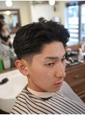 テーパーフェード　アイロンパーマ