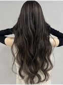 ハイライトカラーミルクティーベージュレイヤーカット
