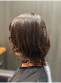 軽やかに動くウルフパーマ