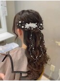 ルーズハーフアップ
