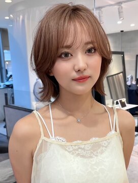 ロンドブルーム 天神大名店(Lond Bloom) 明るめブラウンボブヘア