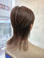 キャラ シャローネ 池袋(Chara Chalone)&nbsp;ブラウンカラーのウルフカット/襟足長め【池袋東口/岸雄一】