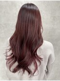 黒髪クラゲヘアーオリーブグレー小顔ココアベージュ