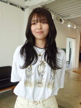 なみなみウェーブ森ガール立体感ボリュームアップ顔周りカット