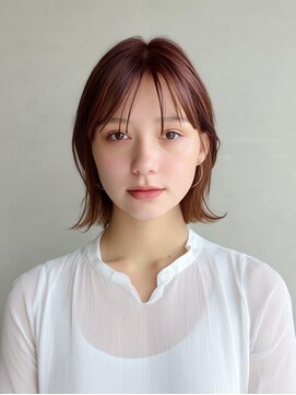 アンドレイ 表参道(andrey) 着物ヘア/ダークアッシュ/ミディアムレイヤーカット/表参道