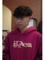 エディ(Edy)&nbsp;メンズスペインカール刈り上げカーリーパーマ外国人風眉毛カット