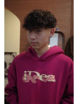 エディ(Edy) メンズスペインカール刈り上げカーリーパーマ外国人風眉毛カット