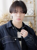 カバーヘア ブリス 上尾西口店(COVER HAIR bliss)&nbsp;透明感ダークアッシュダウンバングショートa上尾10代20代30代