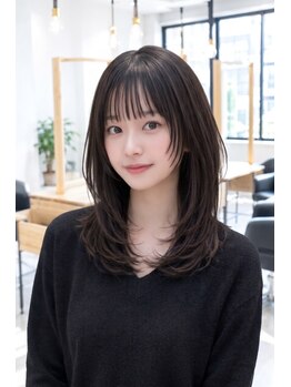 hair room a-to Plus by NYNY レイヤーカット/髪質改善/ブリーチ/北大路の写真/学割クーポンでお得に可愛く♪［カット＋カラー￥6,900］学校帰りにも通いやすい立地でオススメ!!