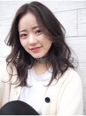 抜け感重軽ミディアムヘア　テラバイアフロート松子　二子玉川