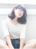 【SUN】ワイドバング◎ハニーヘアワンサイドくびれミディ