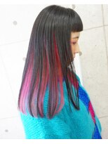 ヘアテリア リュウ 大塚(hair teria ryu) 【Bf→Af】ブリーチ1、2回/インナーカラーピンク×ダークグレー