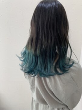 ヘアーワークス ボナ(HAIR WORKS bona.) グリーンテールカラー