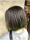 グレージュ×大人かわいいヘア