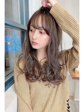 マリアバイアフロート(Maria by AFLOAT) shigeホワイトグレージュコンマヘアネビージュボブウルフロング