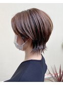 ハンサムウルフショート　【前髪／イメチェン／黒髪／髪質改善】