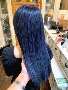 ボアップ 新居浜店(boappu) #ブルーカラー #ケアブリーチ #髪質改善