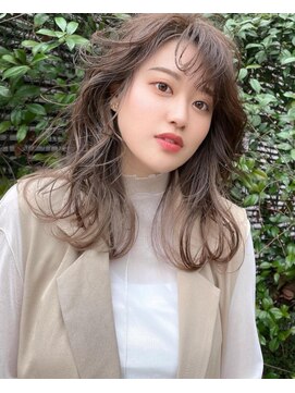 フラッグ ヘアー 天神西通り店(Flag HAIR) インナーカラー、イルミナカラー、ミルクティー