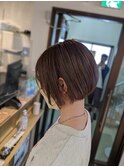 ミニボブ×ナチュラルグレージュ