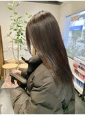 エギョモリ刈り上げボブこなれヘアーバニラベージュカシスレッド