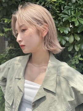 サンク 原宿 表参道(cinq) 外国人のような透明感が人気のブロンドベージュカラー