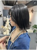 韓国風切りっぱなしボブ.