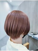 #ブリーチオンカラー#ブラウンベース#ピンク