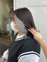 アチーブ ヘア デザイン(achieve hair design)&nbsp;イヤリングカラー×シルバー×外国人風カラー10代20代30代