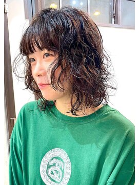 ナループロアオハナ(Nalu pu loa ohana) ミディアムパーマボブパーマウルフパーマ