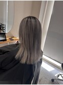 ハイトーン シルバー デザイン バレイヤージュ 三宮 ブリーチ